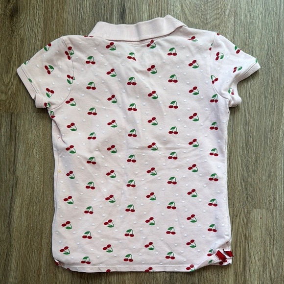 GAP Kids Polo Shirt - Light Pink with Cherry Print - Picture 3 of 4